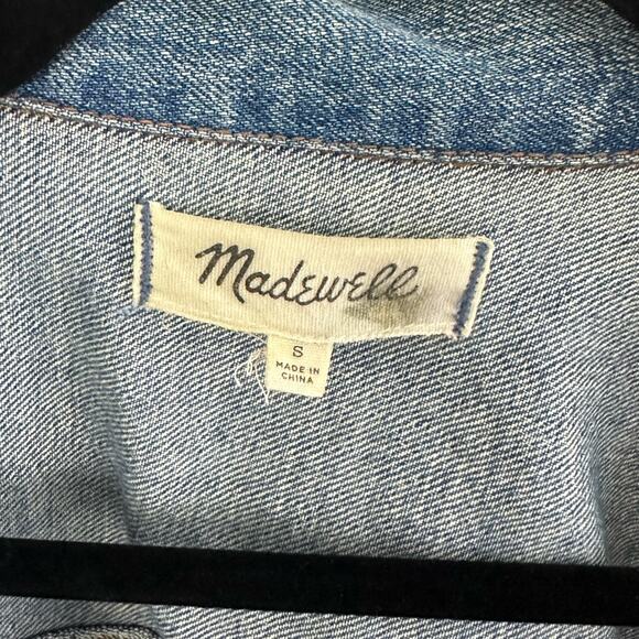 Madewell Light Wash Button Up Jean Jacket Womens Size Small - Picture 4 of 6